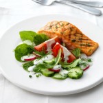 Saumon grill&eacute; au beurre d'aneth citronn&eacute;