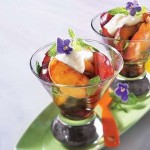 Fruits grill&eacute;s &agrave; la cr&egrave;me de mascarpone