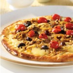 Pizza grill&eacute;e aux oignons doux